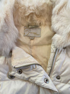 Vera Moda Cream Padded Double-Breasted Jacket