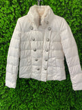 Vera Moda Cream Padded Double-Breasted Jacket