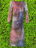 Smoky Ombre Mesh Midi Dress