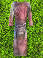 Smoky Ombre Mesh Midi Dress