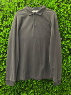 Charcoal Long-Sleeve H&M Polo Top
