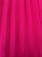 Fuchsia Pleated Midi Skirt