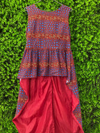 Printed Hi-Lo Sleeveless Top