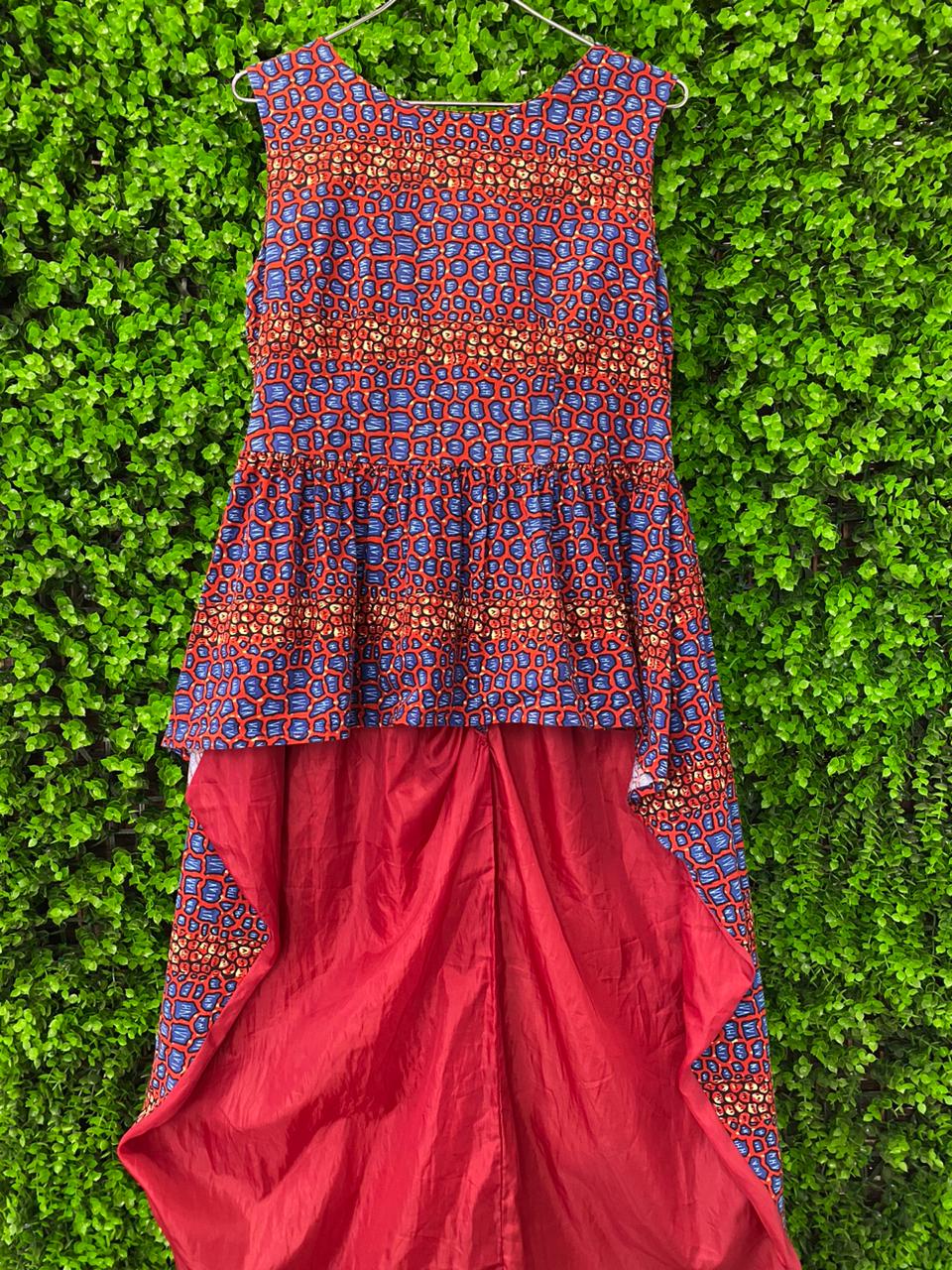 Printed Hi-Lo Sleeveless Top