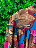 Bold Floral Smock Maxi Dress