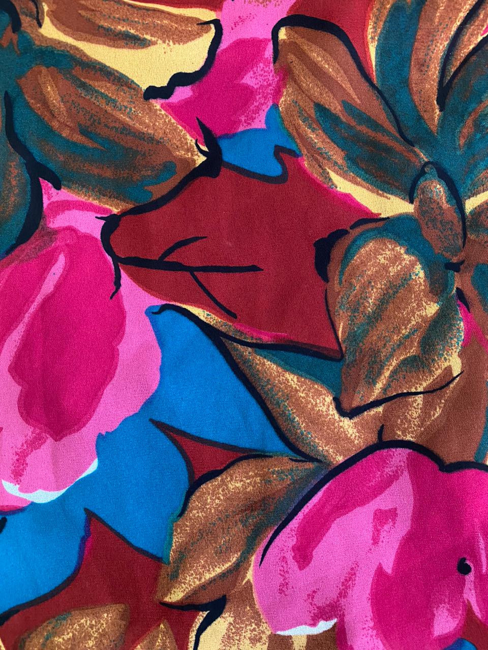 Bold Floral Smock Maxi Dress