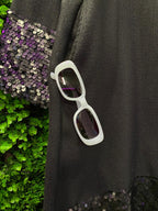 Midnight Sequin Trim Kaftan Dress