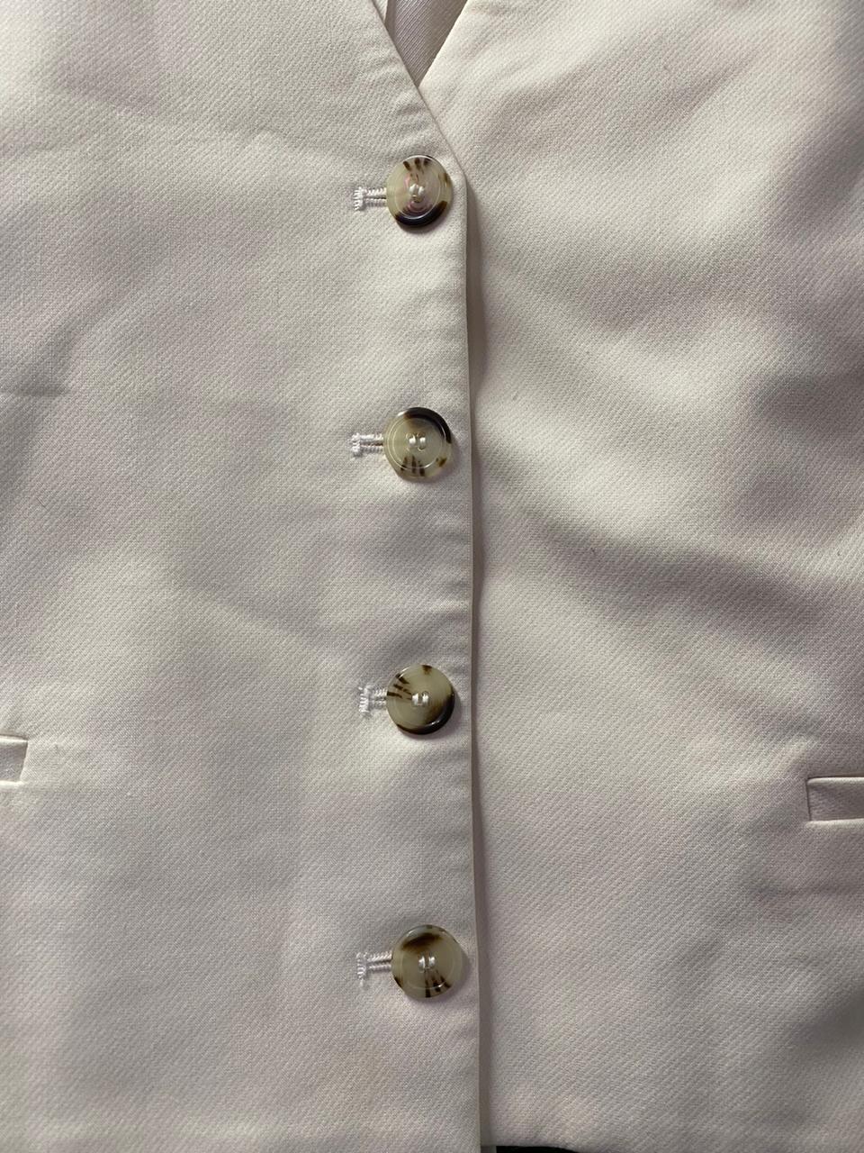 Zara Cream Tailored Waistcoat