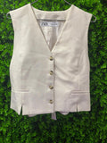 Zara Cream Tailored Waistcoat
