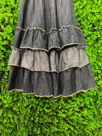 Charcoal Tiered Boho Dress