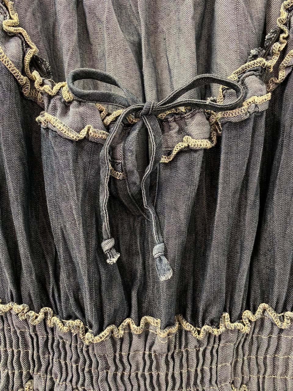 Charcoal Tiered Boho Dress