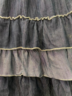 Charcoal Tiered Boho Dress