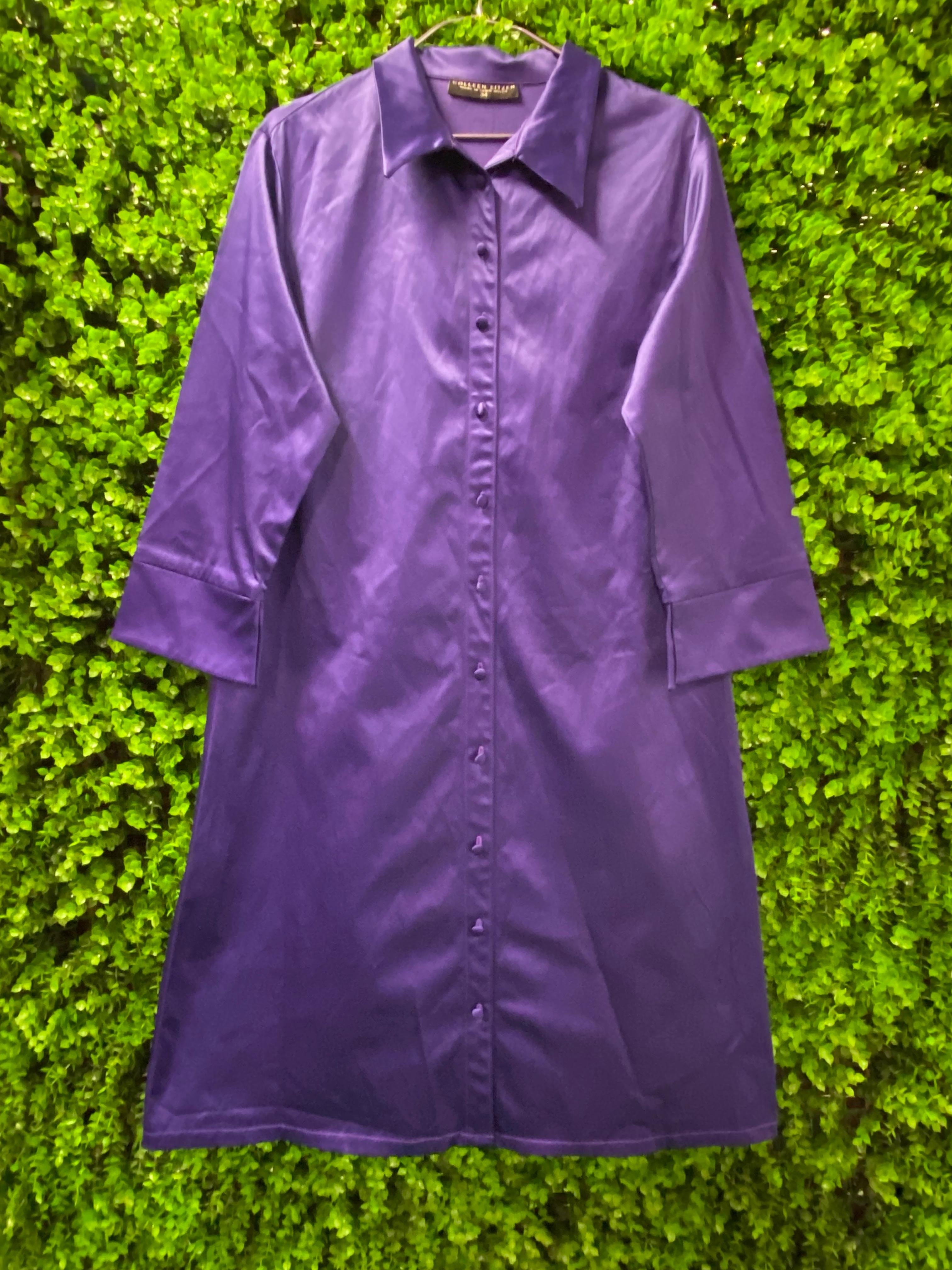 Lavender Shirt Dress