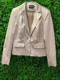Champagne Satin Tailored Blazer