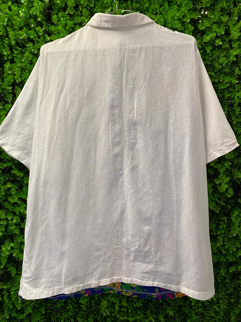 Colourblock Floral Statement Blouse