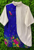 Colourblock Floral Statement Blouse