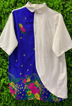 Colourblock Floral Statement Blouse