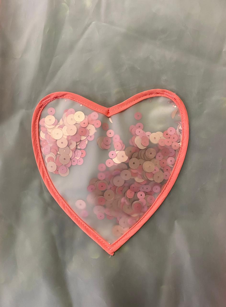 Sheer Heart Pocket Raincoat Jacket