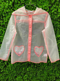 Sheer Organza Heart Pocket Blouse