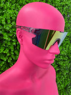 Rainbow Mirrored Shield Sunglasses