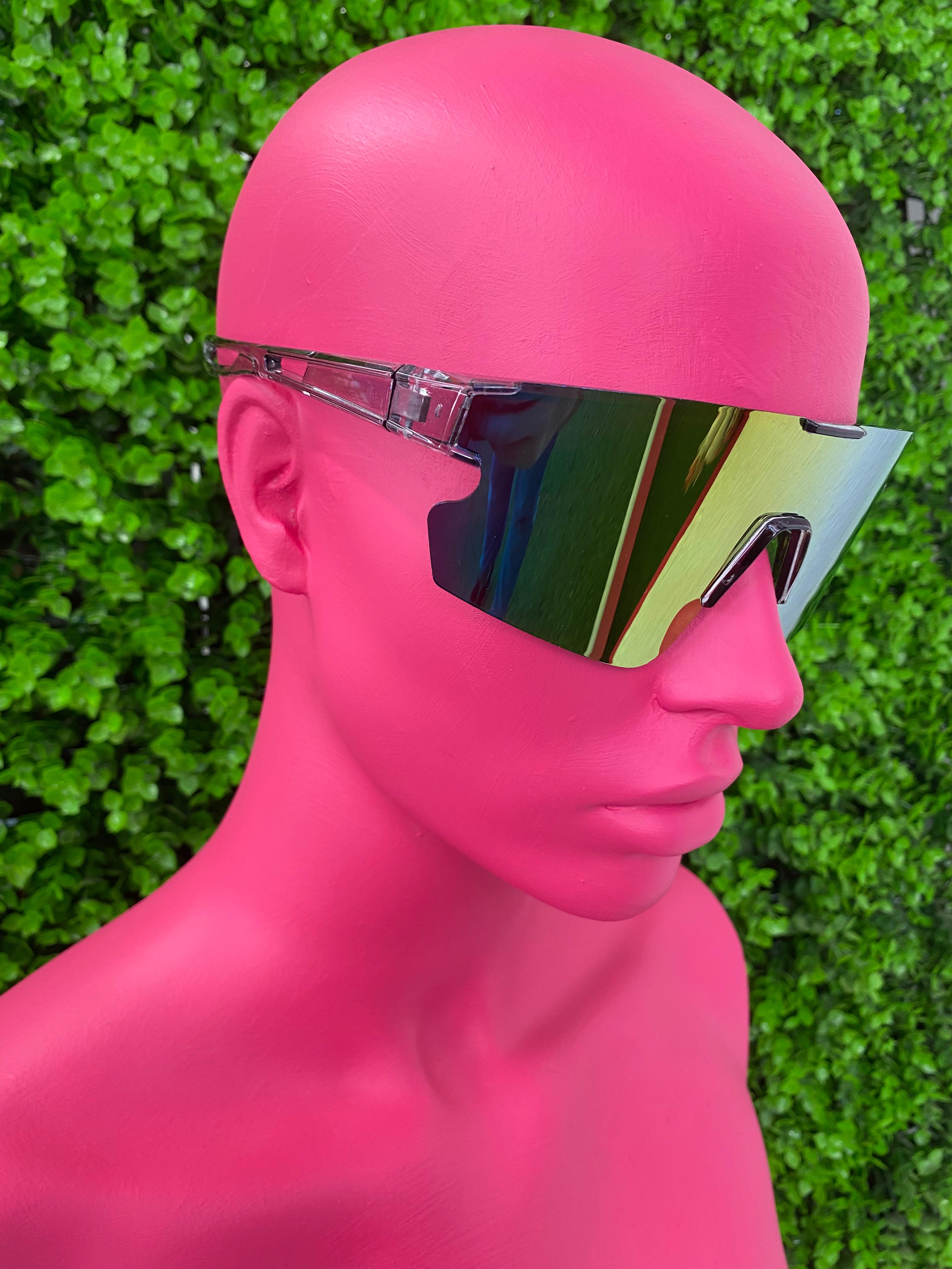 Rainbow Mirrored Shield Sunglasses