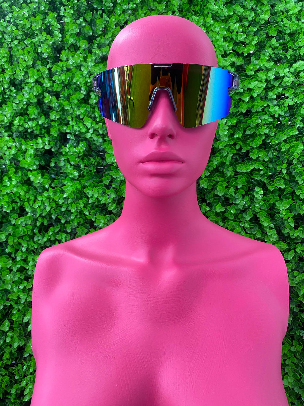 Rainbow Mirrored Shield Sunglasses