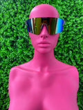 Rainbow Mirrored Shield Sunglasses