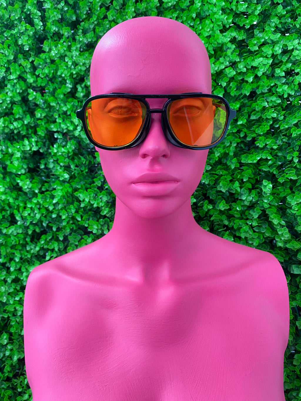 Amber Aviator Sunglasses