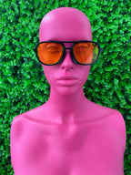 Amber Aviator Sunglasses