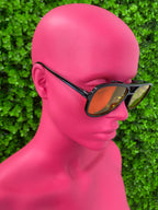 Amber Aviator Sunglasses