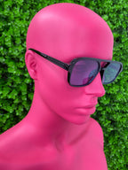 Smoke Oversized Square Sunglasses