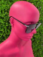 Black Gradient Square Sunglasses