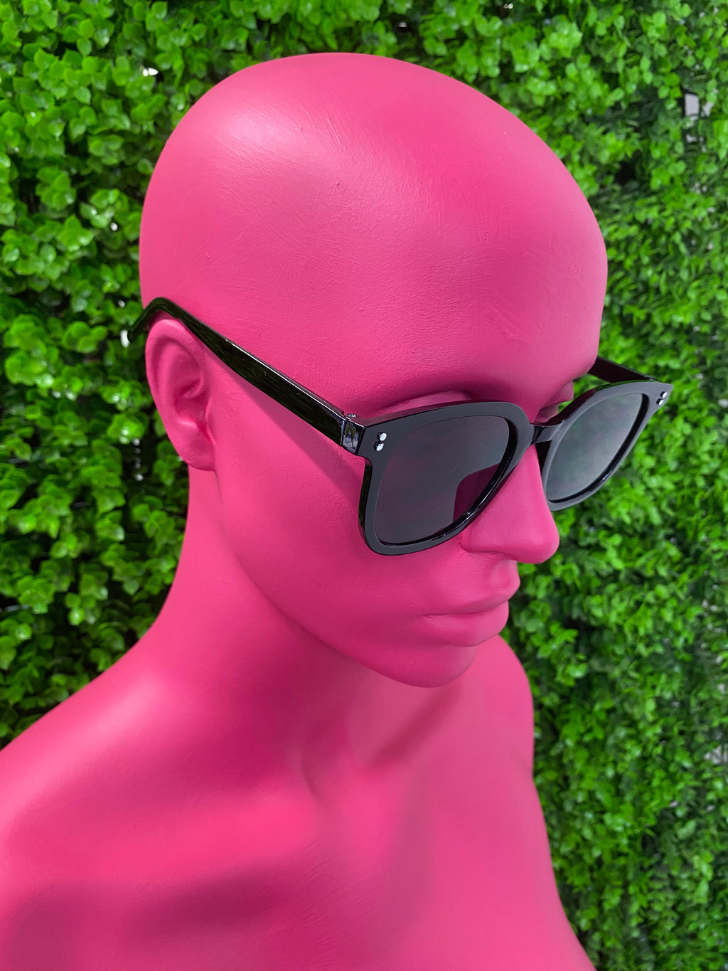 Black Soft Cat-Eye Sunglasses