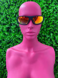Sport Wrap Mirror Sunglasses