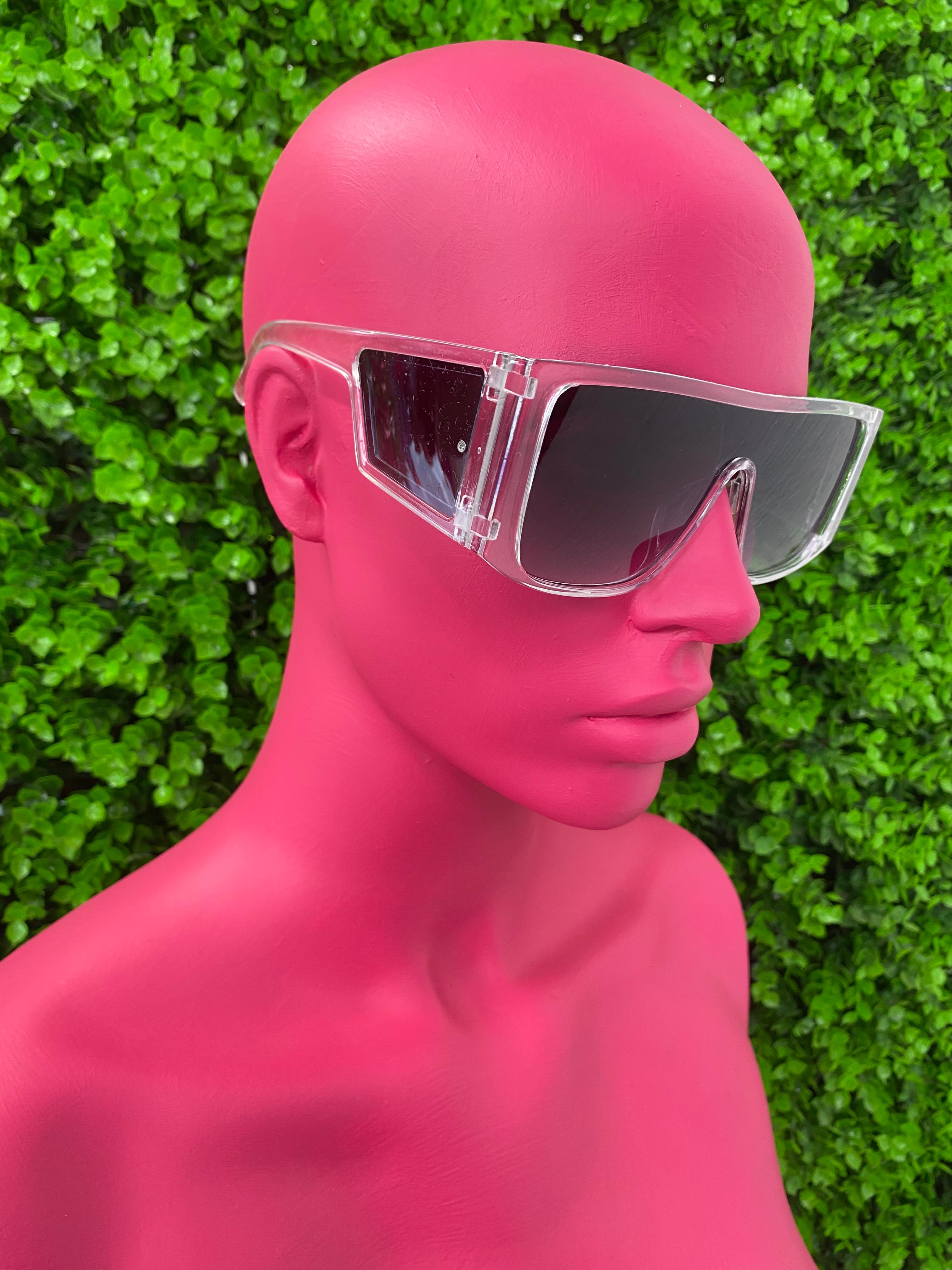 Clear Shield Visor Sunglasses