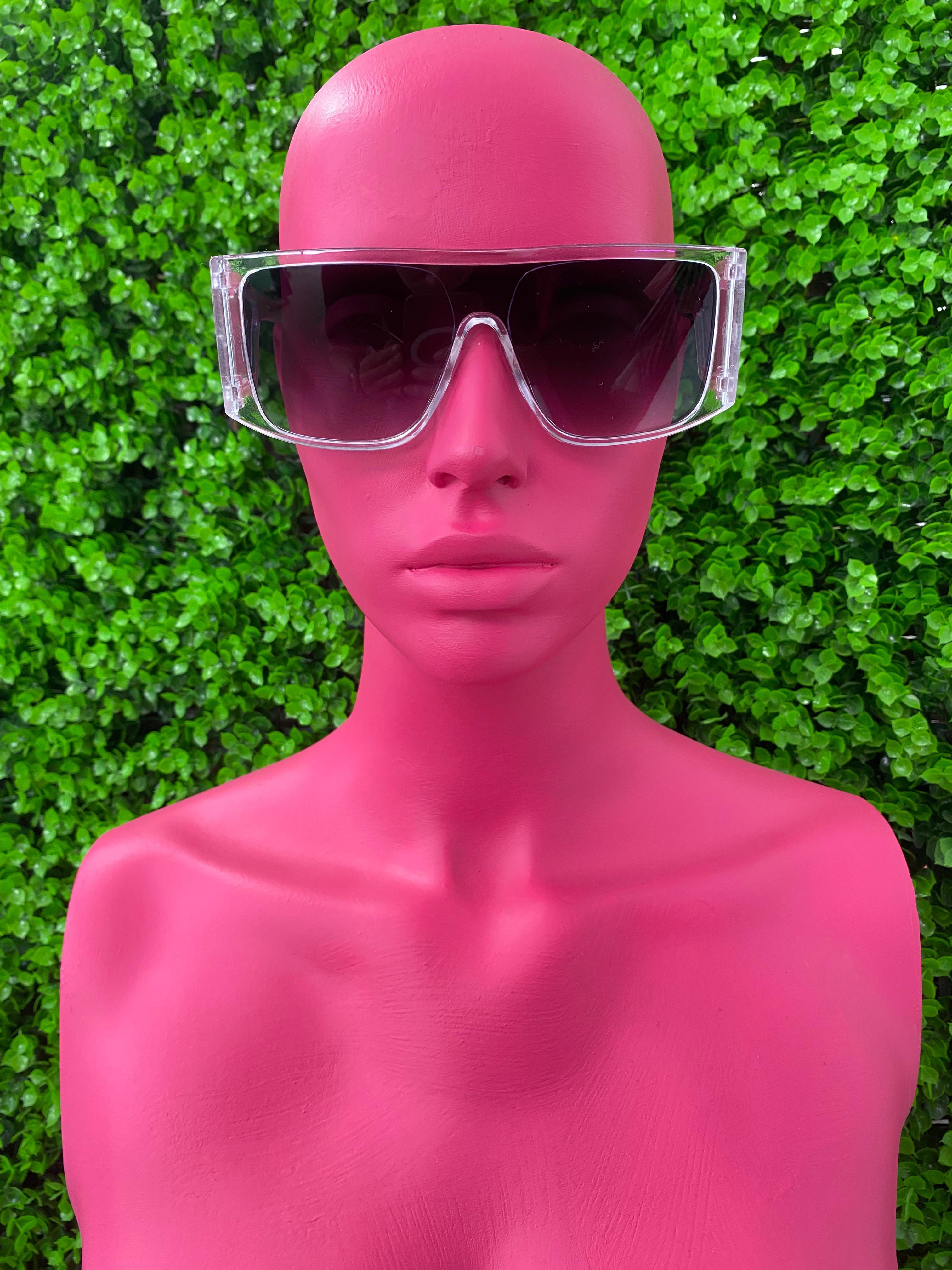 Clear Shield Visor Sunglasses