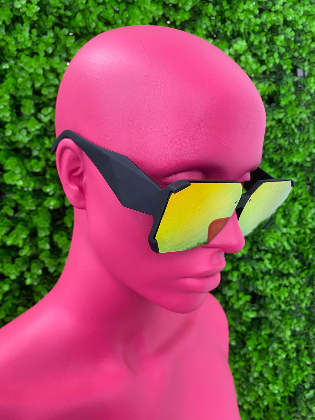 Bronze Mirrored Shield Sunglasses
