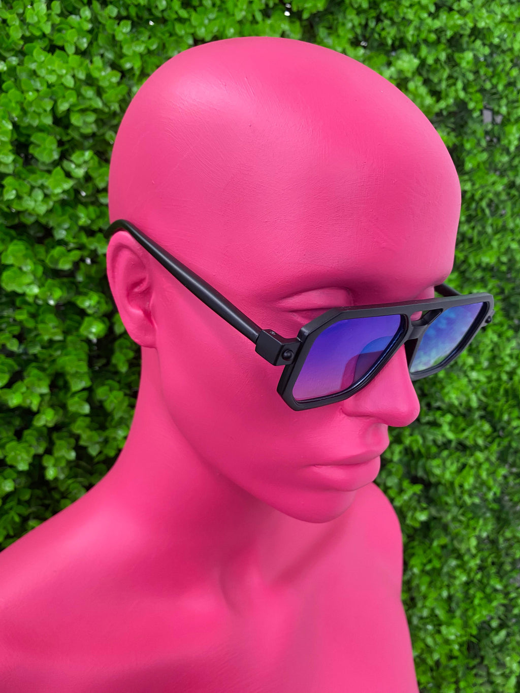 Black Square Shield Sunglasses
