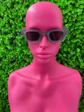 Smoke Translucent Cat-Eye Sunglasses