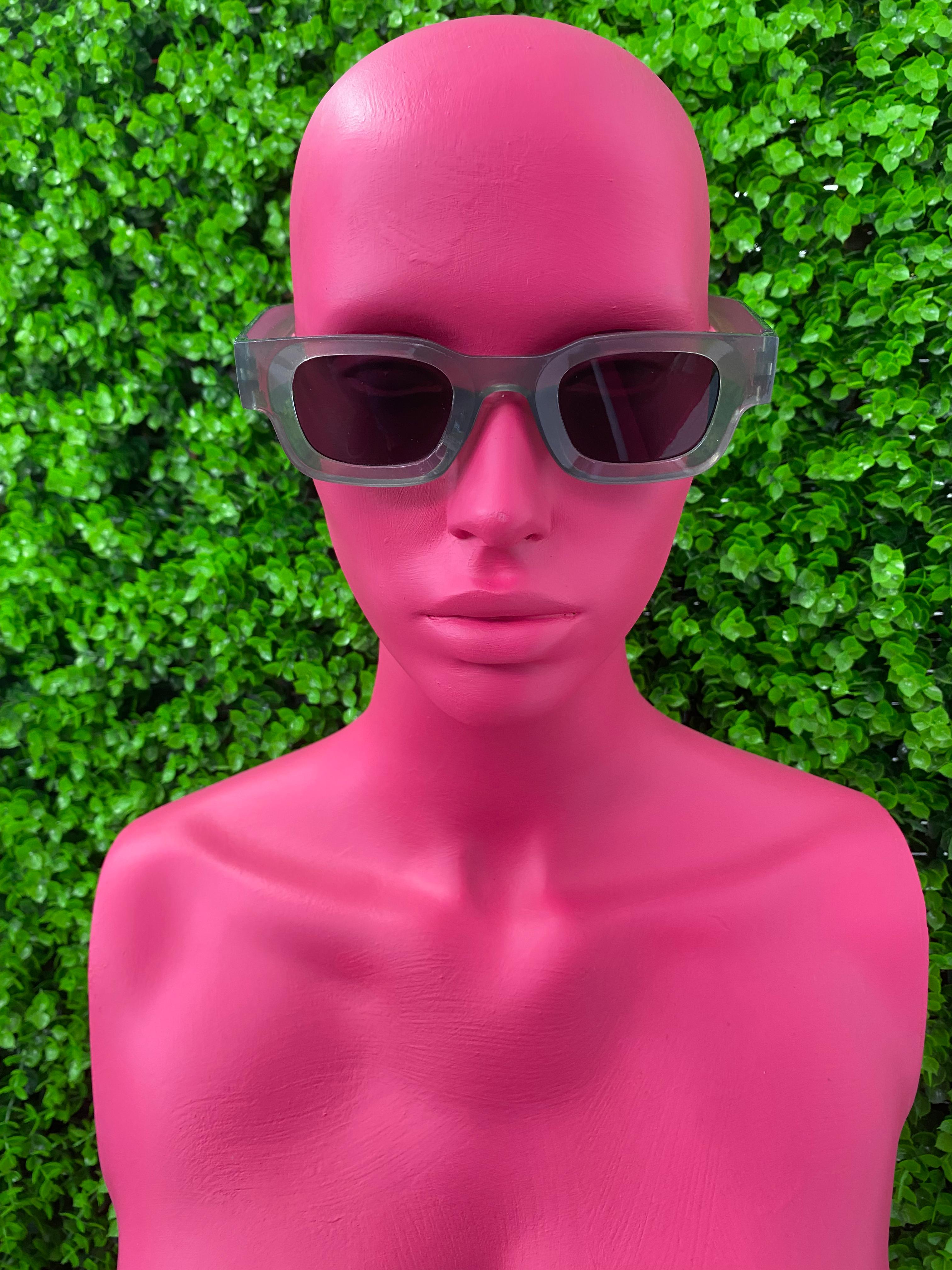 Smoke Translucent Cat-Eye Sunglasses