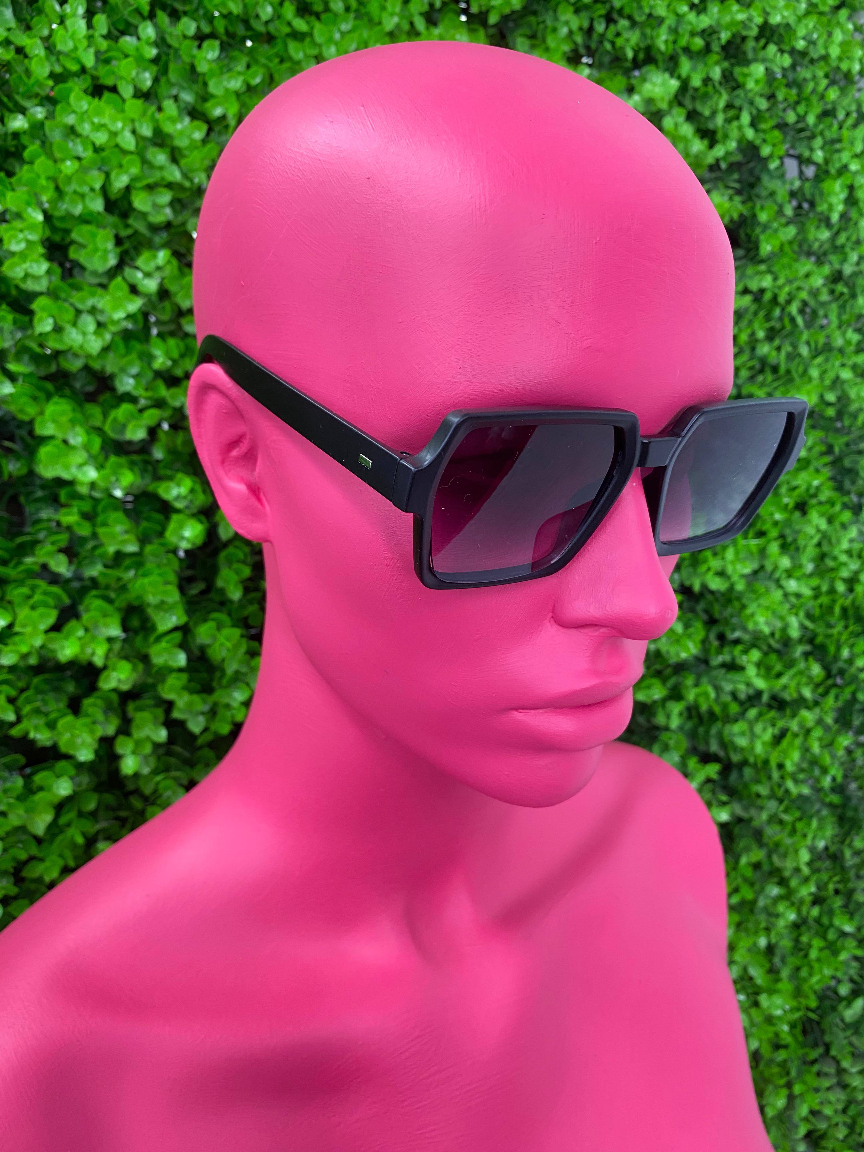 Black Gradient Square Sunglasses