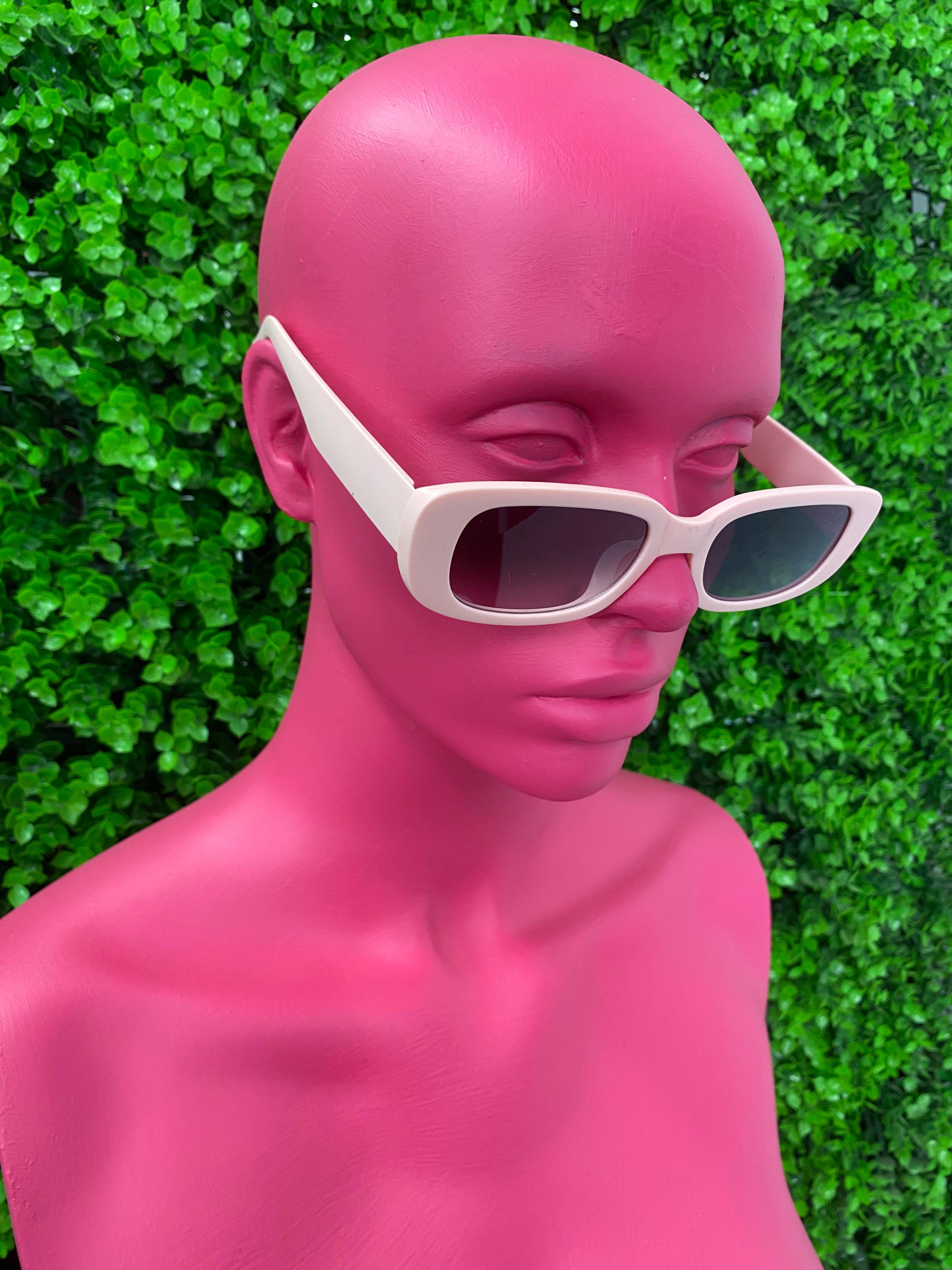 Lilac Sport Rectangle Sunglasses