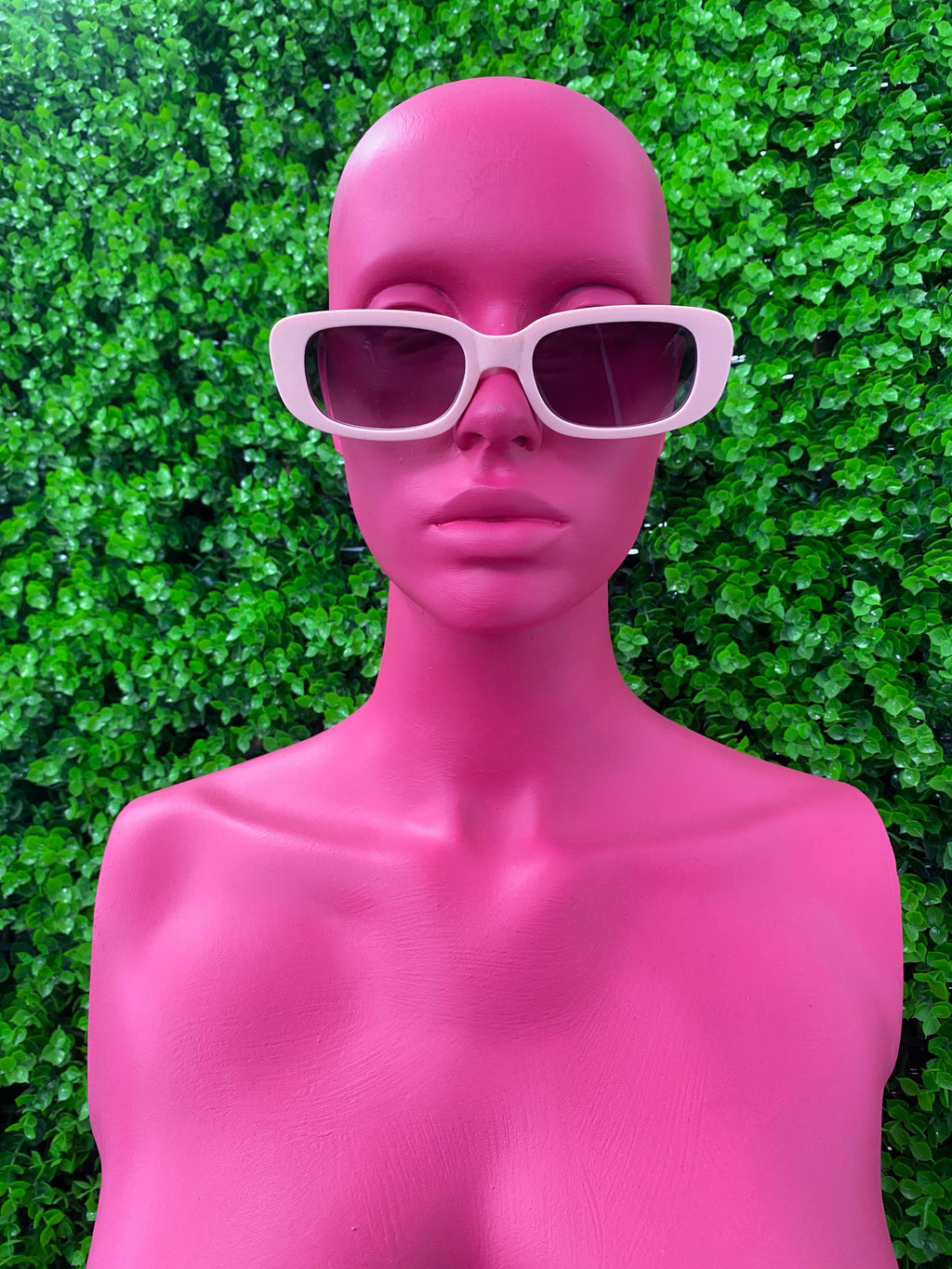 Lilac Sport Rectangle Sunglasses