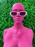 Lilac Sport Rectangle Sunglasses