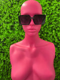 Black Oversized Square Sunglasses