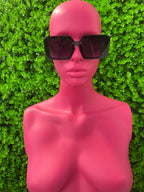 Black Oversized Square Sunglasses