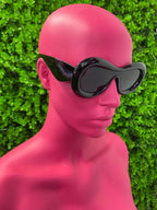 Black Wrap Butterfly Sunglasses