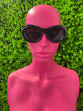 Black Wrap Butterfly Sunglasses