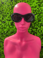 Black Wrap Butterfly Sunglasses