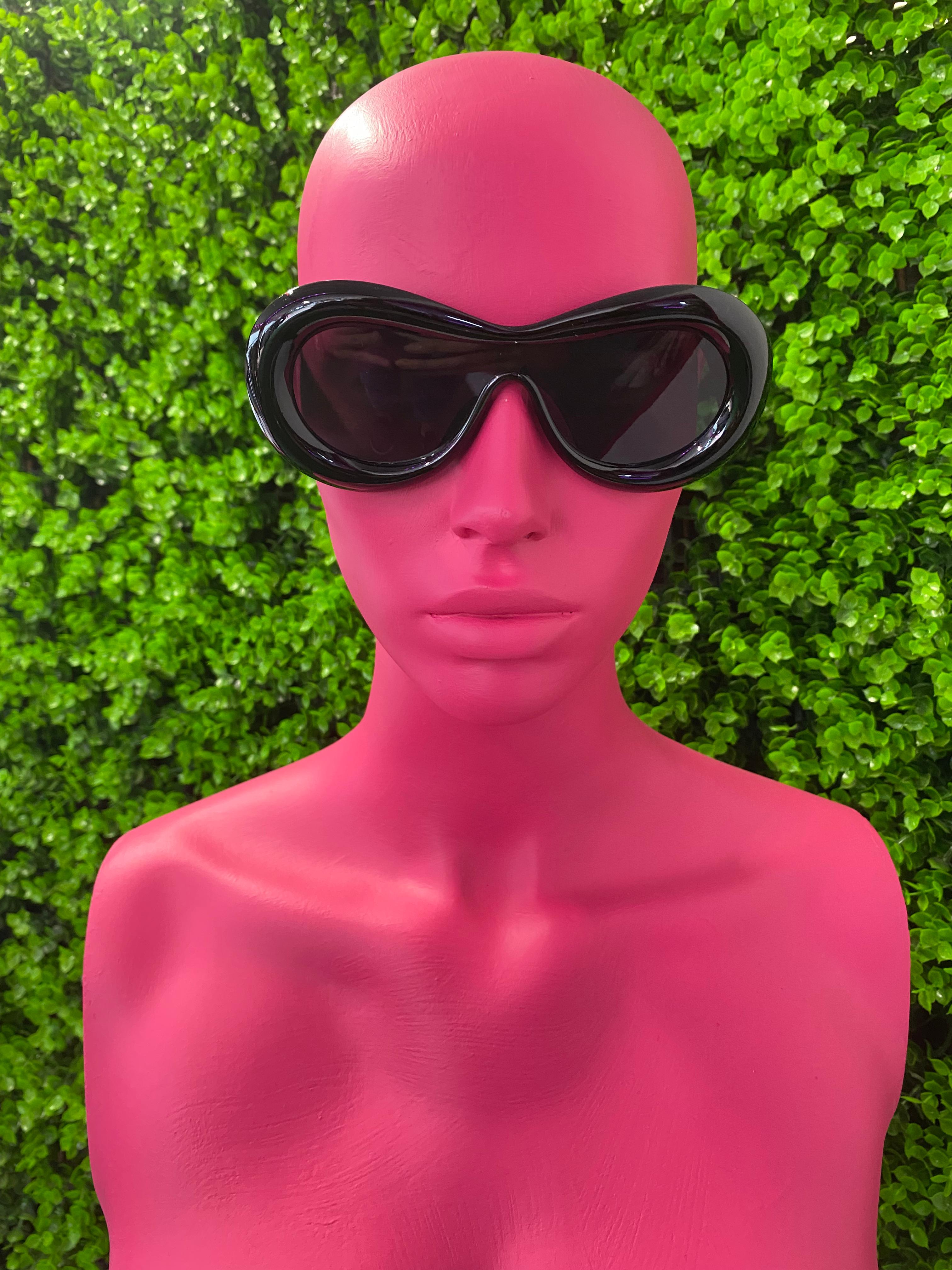 Black Wrap Butterfly Sunglasses